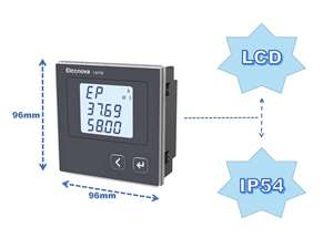 Kỹ Thuật Số Vôn kế RS485 Mini Meter 3 giai đoạn LCD điện áp nhỏ DC mét AC Analog 3 Bảng điều chỉnh giai đoạn giá kỹ thuật số vôn kế - Product Image 2