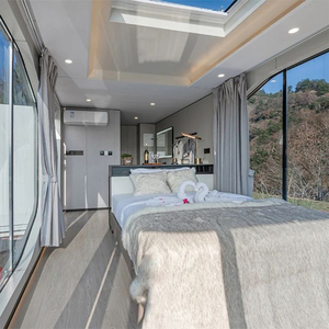 Diseño de lujo ensamblado Apple Cabin Container House Prefabricado Space Capsule House Hotel para Resort - Product Image 5