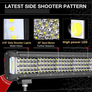 Accessori per Luci LED Fuoristrada, Barra Luminosa LED da 32 Pollici con Fascio Spot Diritto, Fascio Frontale e Laterale per Tetto Auto - Product Image 5