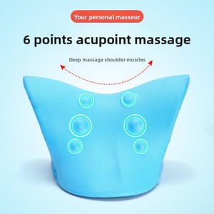 Pemijat leher model C Korea, Akupuntur gravitasi untuk atlet & pekerja kantor, penopang tengkuk ergonomis - Product Image 5
