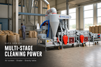 Machine de nettoyage de semences agricoles, séparateur de table à double gravité pour le stockage des céréales, le broyage du blé et le traitement du riz
