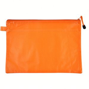 Pochette de classement en PVC transparent avec logo personnalisé X515, format A4 B5 A5 B4, étanche, avec fermeture éclair et poche pour étiquette, fournitures de bureau - Product Image 4