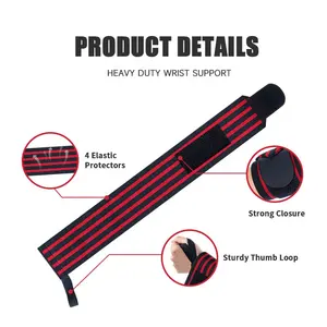 Thể Thao Đàn Hồi Cao Cổ Tay Kết Thúc Tốt Đẹp Trọng Lượng Nâng Dây Đeo Cổ Tay Có Thể Điều Chỉnh Hỗ Trợ Cổ Tay Cú Đúp - Product Image 2