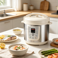 Autocuiseur Électrique Grande Capacité avec Cuve Intérieure Spacieuse pour Cuisson Rapide, Idéal pour la Maison, les Fêtes, les Petites Entreprises de Restauration et les Ventes en Gros
