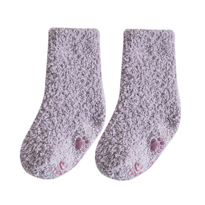 Commercio all'ingrosso 2022 Hot SaleFuzzy House Socks microfibra Soft Warm Kids Thermal Cozy Slouch Children Winter Baby Fluffy Socks - Product Image 5