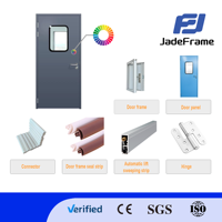Puerta de Cuarto Limpio Personalizada con Certificación CE, Manual, con Función de Bloqueo, para Hospital, Proveedor de Puertas de Cuarto Limpio de Acero Inoxidable