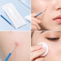 Aiguille jetable pour éliminer les points noirs, lancette anti-acné pour usage en salon de beauté