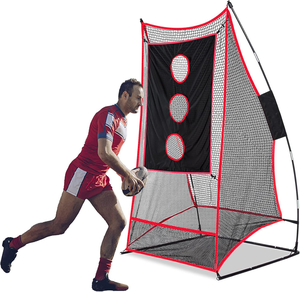 Vendita di fabbrica di alta qualità 70 \ "X40 \" gabbia di calcio 3 zone bersaglio attrezzatura professionale per allenamento con rete di lancio di <span class=keywords><strong>Rugby</strong></span> - Product Image 1