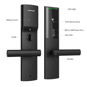Ultra-thin Appearance 304 Stainless Steel <b>Lock</b> Body Illegal Operation Alarming Rental Apartment <b>Lock</b> Hotel <b>Lock</b> HT-L1 <b>Smart</b> Card - Product Image 2