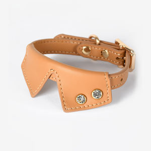 <span class=keywords><strong>Collar</strong></span> para mascotas transpirable de piel auténtica de vaca al por mayor, pajarita fina y suave, <span class=keywords><strong>Collar</strong></span> para perros pequeños y gatos, diseño de camisa extendida - Product Image 2