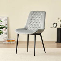 Ensemble de table à manger ronde moderne en gros avec 4 chaises, table et chaises en MDF pour café, cuisine, salle à manger, meubles de maison