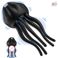 Vibrateur pénien masculin à 10 modes de vibration, design tentacule enveloppant, pour masturbation masculine et usage en couple, OEM et ODM acceptés