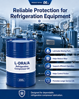 Lubrifiant anti-usure haute performance ISO VG22 VG32 VG46 VG68 Huile de réfrigération pour compresseur de réfrigération industrielle
