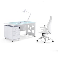 Mobilier de bureau pour étudiants et enseignants, bureau d'ordinateur, secrétaire, bureau d'écriture, usine, vente en gros, verre moderne, 12mm/15mm, 3 ans