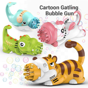 Jouets souffleurs de bulles électriques animaux de dessin animé 10 trous Dauphin Dinosaure Licorne Tigre pour l'été, la plage, le parc, cadeau pour enfants - Product Image 3
