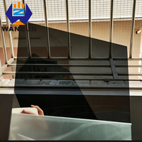 Lámina de Espejo Acrílico Transparente de Doble Cara Negra al por Mayor, Panel de Espejo PMMA Semitransparente para la Industria y Equipos