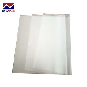 Transparent PC Polycarbonate Core Coated Overlay Film For ID Card/driving License/passport Making