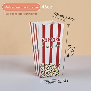 Custom Logo Square <b>Popcorn</b> Paper Cups <b>Popcorn</b> <b>Buckets</b> Foldable Food-Grade Paper Cups Snack and Bakery <b>Buckets</b> - Product Image 4