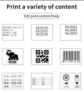 เครื่องพิมพ์อิงค์เจ็ทแบบพกพาคุณภาพสูงจากโรงงาน ขนาด 50.8 มม. สำหรับพิมพ์วันที่หมดอายุและรหัสชุดการผลิต ใช้กับไม้ ถุงพลาสติก - Product Image 6
