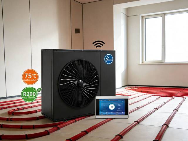 Electric 6.9-30kW Air-to-Water DHW Heat Pump Class A+++ Efficiency Scroll Compressor App-Controlled Cooling/Heating CE Certified
