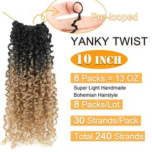 Venta al por Mayor de Cabello Sintético para Trenzas Yanky Twist de 10 Pulgadas, Pre-Enlazado, Mini <span class=keywords><strong>Passion</strong></span>, Directo de Fábrica, Alta Calidad, Bajo Precio - Product Image 3