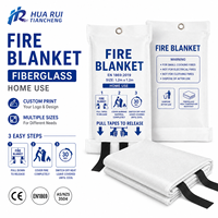 Couverture anti-feu d'urgence pour la maison en tissu de fibre de verre, couverture de sécurité haute résistance à la chaleur pour la cuisine, pour l'OEM et la vente en gros