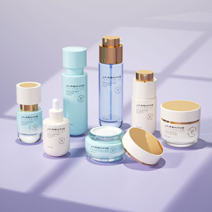 Juego de Envases Vacíos para el Cuidado Facial, Botellas de Vidrio Iridiscente para Cosméticos, Suero, Aceite Capilar, Loción, Crema, con Bomba y Tarro - Product Image 4