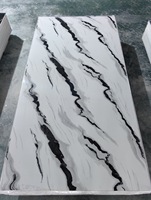 Panneau en PVC enduit UV pour mur de chambre et aménagement d'appartement, matériau anti-rayures et durable