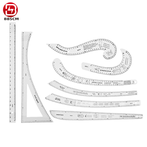 Kit de règles de couture en acrylique : Règles courbes françaises pour tailleurs et designers – Guides de précision pour la création de patrons - Product Image 2