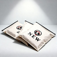 Sac d'emballage en papier kraft refermable durable avec fermeture éclair, en composite plastique, pour vêtements, livraison et services de messagerie