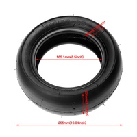 HIAORS – Mini-vélo de poche à gaz 110/50-6.5 pneu arrière pour 40cc 47cc 49cc pneu de roue de Scooter électrique Lucky 7 MTA1 MTA2 x-treme pièces