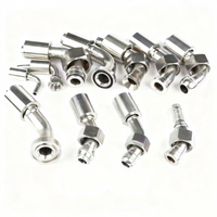 NPT/JIC/SAE/BSP/METRIC Wieder verwendbare Edelstahl-Hochdruck-Hydraulikschlauchadapter-Montage armaturen Geschmiedete ISO-Norm