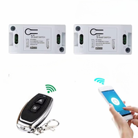 Commutateur intelligent contrôlé par application Tuya double télécommande Wifi et RF 433m synchronisation pour 10A courant 5V tension commutateurs de télécommande sans fil