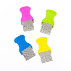 WANMEI Peignes à dents fines avec dents en métal Peigne à poux et à lentes en acier inoxydable pour le traitement des poux <span class=keywords><strong>de</strong></span> tête Peigne à poux pour animaux <span class=keywords><strong>de</strong></span> compagnie - Product Image 3
