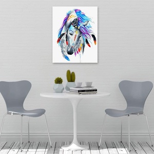 JEIKAI Home Spirit Horse Picture Pintura a mano Retrato impreso Pinturas pintura de animales por números - Product Image 1