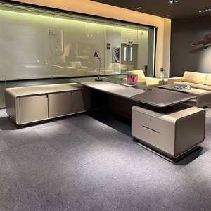 Escritorio Ejecutivo Modular <span class=keywords><strong>de</strong></span> Madera <span class=keywords><strong>de</strong></span> Lujo Comercial Moderno y Convertible para CEO, Gerente o <span class=keywords><strong>Director</strong></span> - Product Image 6