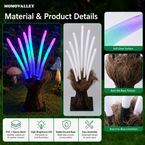 Lampe LED Momovalley Sealily Light Fantasy Forest, lampe LED pour plantes, lampe bioluminescente Pandora <span class=keywords><strong>Avatar</strong></span>, luminaire qui brille dans le noir, ornement de jardin - Product Image 6