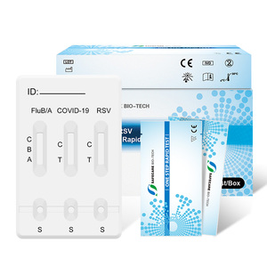 Test rapide <span class=keywords><strong>respiratoire</strong></span> 4-en-1, <span class=keywords><strong>grippe</strong></span> A/B, COVID-19, RSV, adénovirus, kit de test antigénique combiné, écouvillon nasal, CE IVD pour usage professionnel - Product Image 5
