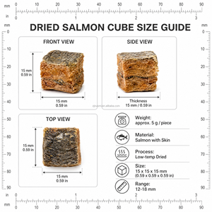 Friandises pour chiens au saumon Nom Pet OEM ODM, saumon pur, glycérine, sans céréales, riches en oméga-3, faibles en gras, naturelles, riches en protéines, non biologiques, pour la peau et le pelage - Product Image 3