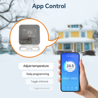 Termostato WiFi Beok BOT-R8X Tuya, Programable, Inalámbrico de 433MHz, Termostato Inteligente para HVAC, Compatible con la Aplicación Tuya Smart