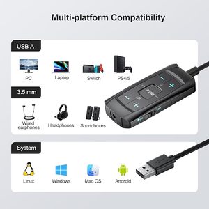 การ์ดเสียงภายนอก Inwa Leather Aux to USB พร้อมระบบตัดเสียงรบกวน (ANC) กันน้ำระดับ IPX-1 ควบคุมผ่านแอป - Product Image 5