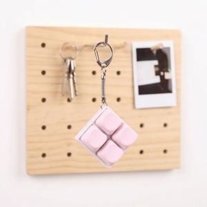 Porte-clés LED personnalisé en acier inoxydable avec logo, clavier d'anime, interrupteurs anti-stress, mini support de téléphone portable - Product Image 4