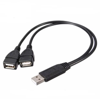 Cable Divisor en Y USB 2.0 de Yoosure, Macho a Doble USB Hembra, con Conductor de PVC y Cobre Estañado para Alimentación y Sincronización de Datos de Impresoras