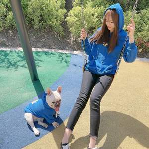 Dropshipping Gift Cat Pet Hoodie Parent Clothing Small Flower Pattern Hoodie Women's Korean Version Dog Two Leg Clothes - Product Image 6