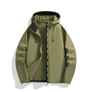 เสื้อแจ็คเก็ตกันลมบุขนแกะสำหรับผู้ชาย กันน้ำ ใส่ได้ทั้งกลางแจ้ง มีฮู้ดและซิปปิด เหมาะสำหรับสภาพอากาศหนาวเย็น - Product Image 2