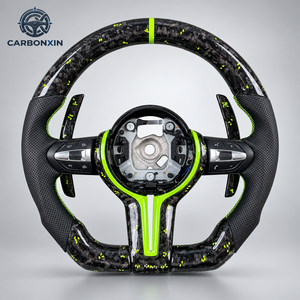 Volante de Fibra de Carbono Forjado Real Personalizado de Calidad para BMW E46 M3 X5 E53 E63 X1 F48 E84 E61 E34 E60 M5 E43 328i E90 - Product Image 2