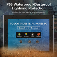PC industriel tout-en-un tactile robuste anti-vandalisme CNC, compatible Win/Linux/UB, avec processeur 4/7/8/10/12/13e génération /i3/i5/i7