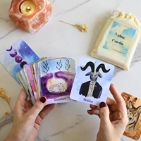Cartes d'affirmation positives OEM de haute qualité imprimées en offset, cartes de tarot personnalisées, jeux de cartes en papier 350 g/m² emballés en sachet