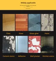 Couteaux et grattoirs de nettoyage en acier inoxydable de qualité industrielle, avec manches en plastique, pour le nettoyage du verre et des murs, directement de l'usine