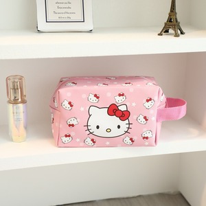 Tas Makeup Kanvas Lucu Sanrioes, Tahan Air, Tiga Dimensi, Kapasitas Besar, Tas Perlengkapan Mandi Portabel, Tas Penyimpanan - Product Image 6